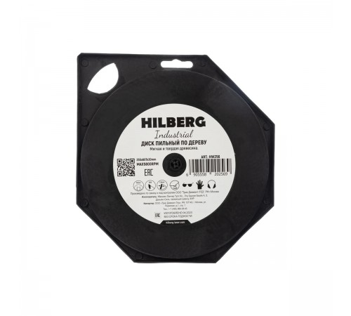 HW256 Диск пильный Hilberg Industrial Дерево 255х60T*30мм