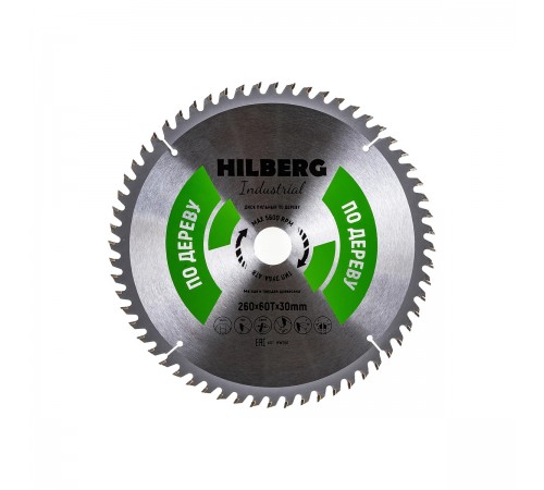 Диск пильный Hilberg Industrial Дерево 260х60Т*30мм арт. HW260