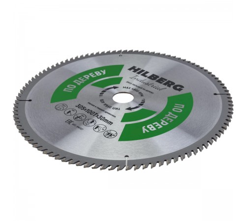 HW307 Диск пильный Hilberg Industrial по дереву 305х100Тх30мм
