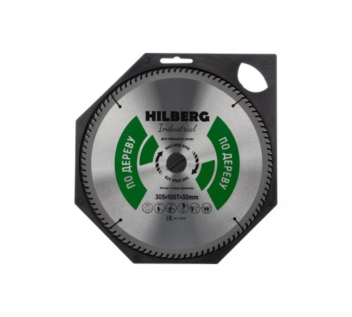 HW307 Диск пильный Hilberg Industrial по дереву 305х100Тх30мм