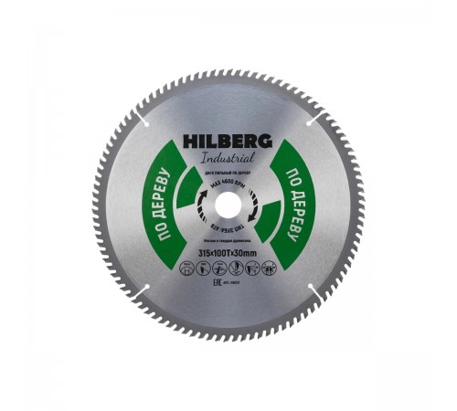 HW317 Диск пильный Hilberg Industrial Дерево 315х100T*30мм