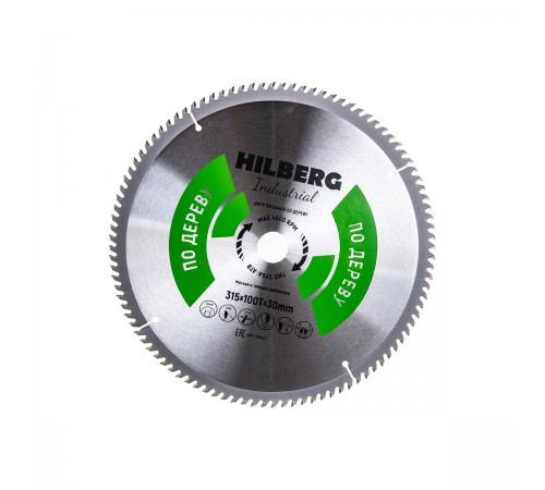 HW317 Диск пильный Hilberg Industrial Дерево 315х100T*30мм
