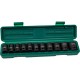 S03A4111S Набор ударных торцевых головок JONNESWAY 1/2"DR 10-24мм (11 предметов)