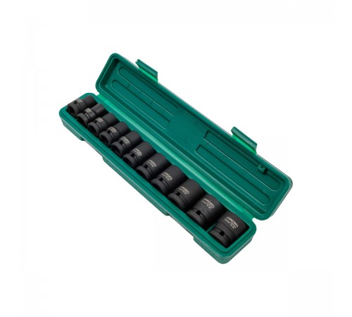 S03A4111S Набор ударных торцевых головок JONNESWAY 1/2"DR 10-24мм (11 предметов)
