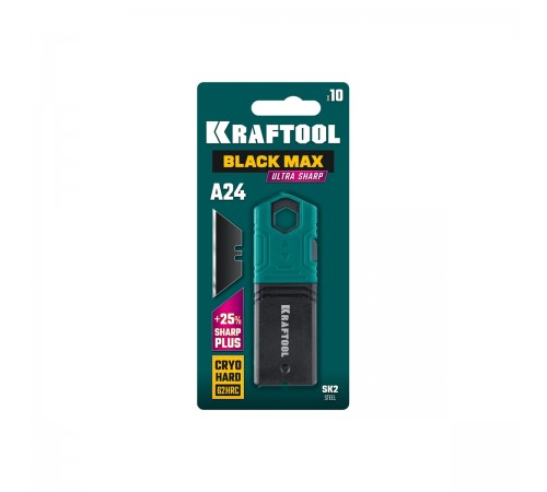 Лезвия трапециевидные KRAFTOOL BlackMax-A24 10шт. 09624-S10