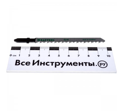 159511-4-S5 Полотна KRAFTOOL для эл/лобзика, по дереву, T101D, Cr-V, шаг 4мм, 75мм, 5 шт