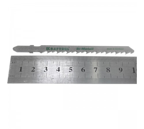 159520-4 Полотна KRAFTOOL для эл/лобзика, по дереву,фанере T144DF, Cr-V, шаг 4мм, 75мм, 2 шт