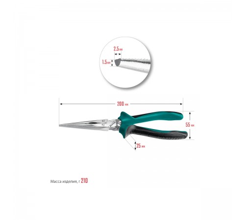 22011-3-20_z01 Тонкогубцы KRAFTOOL 200 мм
