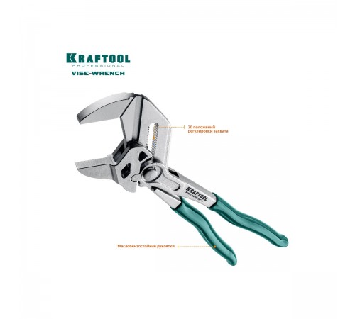 22065 Клещи KRAFTOOL переставные-гаечный ключ 250 мм Vise-Wrench