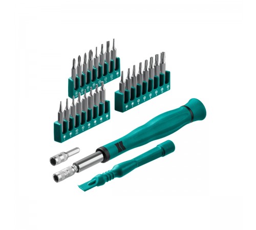 25677 Отвертка KRAFTOOL Precision-28 для точных работ со сменными битами 28 предметов