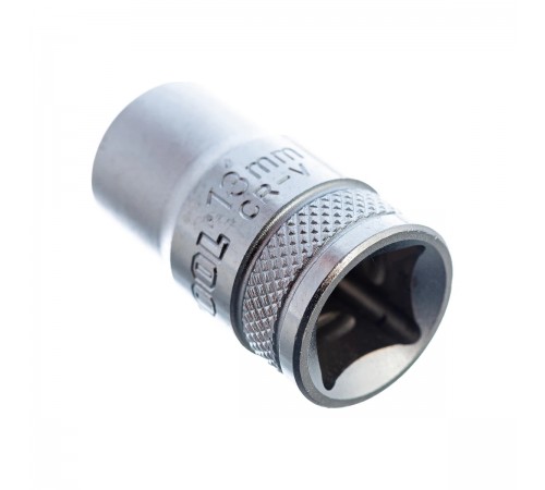 27805-13_z01 Торцовая головка KRAFTOOL INDASTRIE QUALITAT хромосатинированная 1/2, Cr-V, FLANK, 13мм