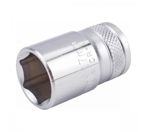 27805-17_z01 Торцовая головка KRAFTOOL INDASTRIE QUALITAT хромосатинированная 1/2, Cr-V, FLANK, 17мм