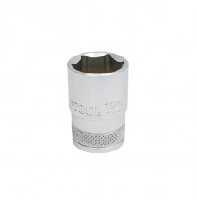 27805-19_z01 Торцовая головка KRAFTOOL INDASTRIE QUALITAT хромосатинированная 1/2, Cr-V, FLANK, 19мм