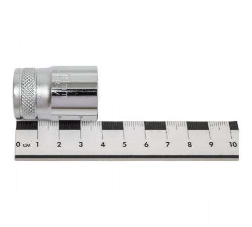 27805-19_z01 Торцовая головка KRAFTOOL INDASTRIE QUALITAT хромосатинированная 1/2, Cr-V, FLANK, 19мм