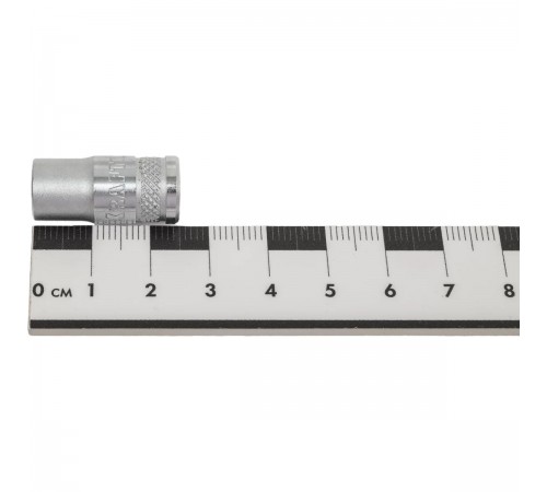 27815-07_z01 Торцовая головка KRAFTOOL INDASTRIE QUALITAT хромосатинированная 1/4, Cr-V, FLANK, 7мм