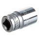 27815-10_z01 Торцовая головка KRAFTOOL INDASTRIE QUALITAT хромосатинированная 1/4, Cr-V, FLANK, 10мм