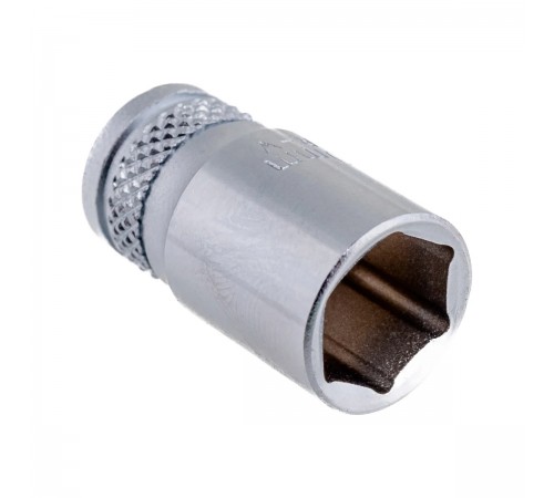 27815-10_z01 Торцовая головка KRAFTOOL INDASTRIE QUALITAT хромосатинированная 1/4, Cr-V, FLANK, 10мм