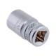 27815-10_z01 Торцовая головка KRAFTOOL INDASTRIE QUALITAT хромосатинированная 1/4, Cr-V, FLANK, 10мм