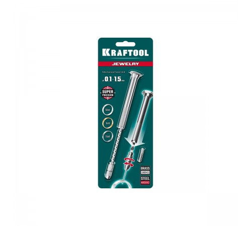 29024 Ручная дрель KRAFTOOL Jewelry, d 0,1-1,5мм