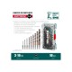 Набор сверл по металлу KRAFTOOL HEX-1/4" 10шт. IMPACT READY 29652-H10