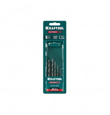 Набор сверл по металлу KRAFTOOL HEX-1/4" 5шт. IMPACT READY 29652-H5