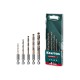 Набор сверл по металлу KRAFTOOL HEX-1/4" 5шт. IMPACT READY 29652-H5