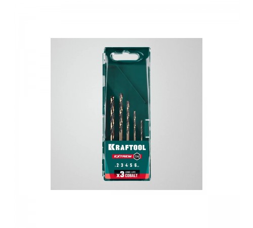 Набор сверл по металлу KRAFTOOL HEX-1/4" 5шт. IMPACT READY 29652-H5