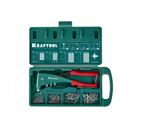 31173_z01 Заклепочник KRAFTOOL X-5F, с функцией удержание заклепки