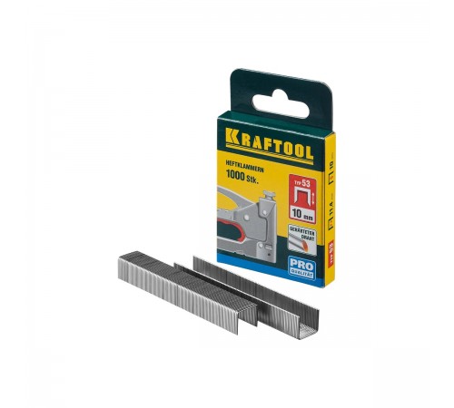 Скобы для степлера KRAFTOOL тип 53 10мм, 1000 шт, калибр 23GA 31670-10