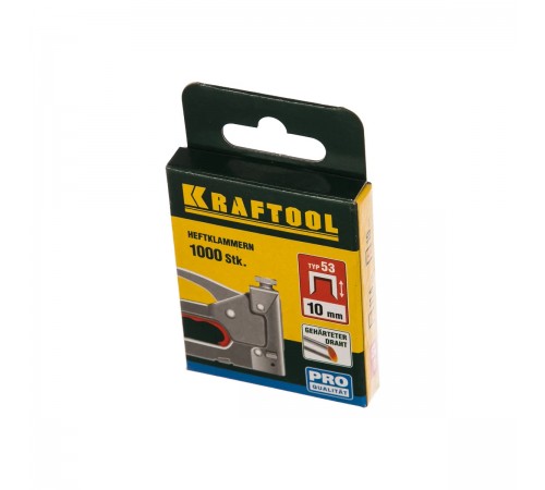 Скобы для степлера KRAFTOOL тип 53 10мм, 1000 шт, калибр 23GA 31670-10