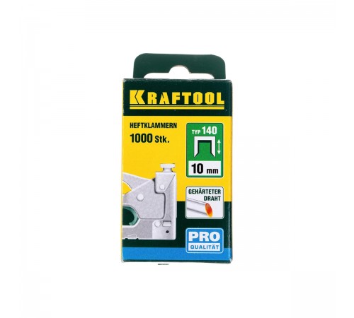 31680-10 Скобы для степлера KRAFTOOL, тип 140, 10 мм (1000 шт)