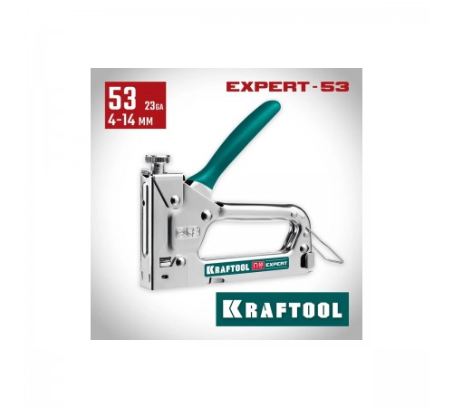 Степлер стальной KRAFTOOL Expert-53, тип 53, 4-14мм 3187_z01