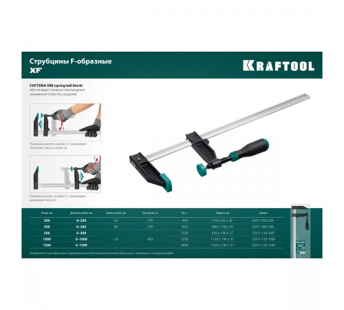 32011-050-200_z01 Струбцина KRAFTOOL F MF-200/050 50х200мм