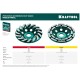 Чашка алмазная шлифовальная двухрядная KRAFTOOL Double 125мм 33369-125