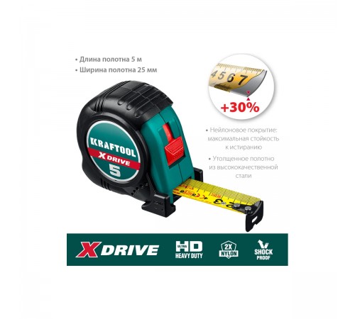 34122-05-25_z02 Рулетка KRAFTOOL X-Drive 5м х 25мм