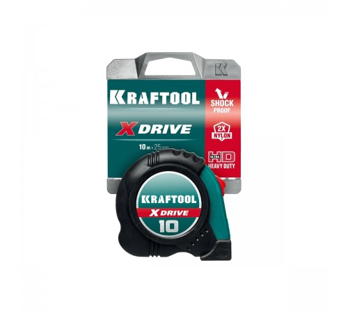 Рулетка KRAFTOOL X-Drive 10м х 25мм 34122-10