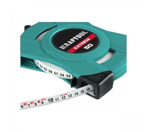 34185-50 Мерная лента KRAFTOOL EXTREM 50м геодезическая, стальная