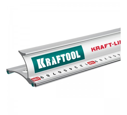 Линейка со стальной направляющей KRAFTOOL KRAFT-LINE, 2.0 м 34275-200