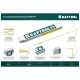 34726 Метр KRAFTOOL PRO-90, профессиональный, складной, деревянный, 2м