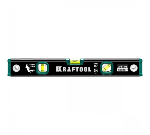 34781-40 Уровень KRAFTOOL с зеркальным глазком 400 мм