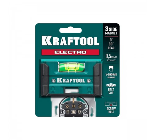 Уровень KRAFTOOL Electro 76 мм, магнитный уровень 34786