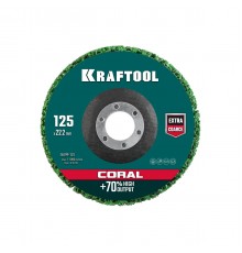 36599-125 Диск полимерно-шлифовальный KRAFTOOL CORAL синтетический, абразивный 125х22,2мм