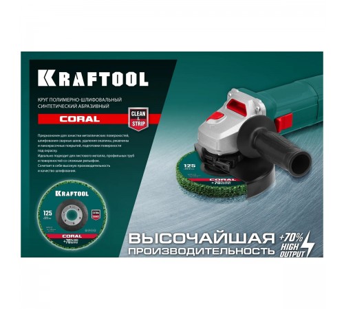 36599-125 Диск полимерно-шлифовальный KRAFTOOL CORAL синтетический, абразивный 125х22,2мм