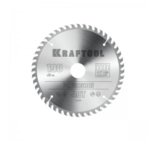 36952-190-30 Диск пильный по дереву KRAFTOOL PRECISSION 190х30мм 48Т