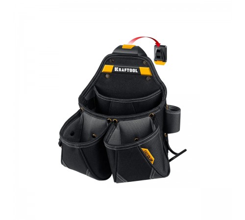 Сумка поясная KRAFTOOL КР-15, 15 карманов и петель, 350х320 мм 38771