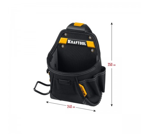 Сумка поясная KRAFTOOL КР-6, 6 карманов и петель, 240х250 мм 38775