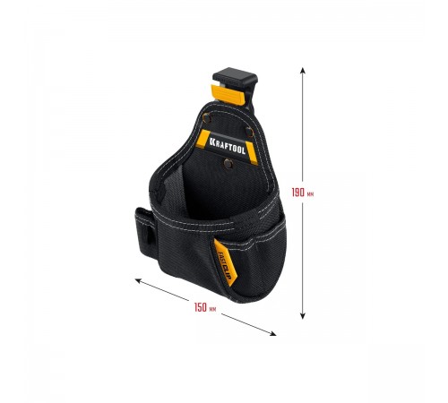 Сумка поясная KRAFTOOL КР-5, 5 карманов и петель, 150х190 мм 38778