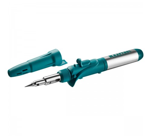 Паяльник газовый KRAFTOOL SolderGas, горелка, фен, пьезоподжиг, набор 10 в 1, 1300гр 55503-Н10
