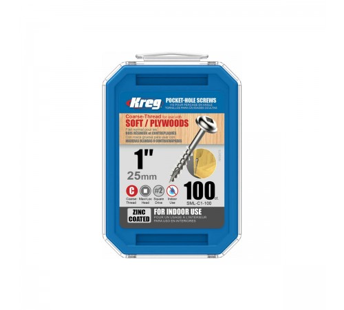 SML-C1-100 Шурупы с крупным шагом 1 (100 шт)