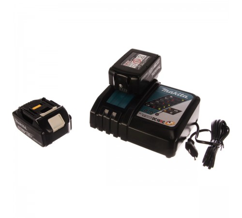 Аккумуляторная батарея Makita BL1860B + З/У Makita DC18RC кейс 198118-0